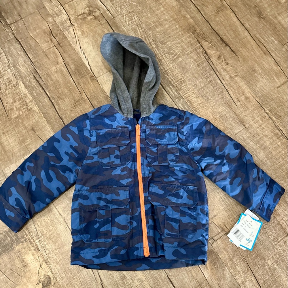 NWT Carter’s‎ Boys Blue Camouflage Jacket – Size 2T
